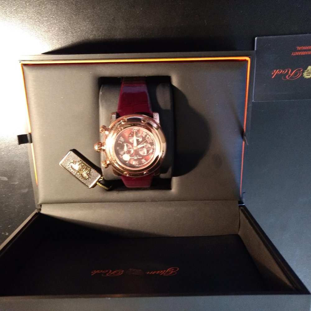 GLAM ROCK MIAMI ROSE GOLD UNISEX WATCH